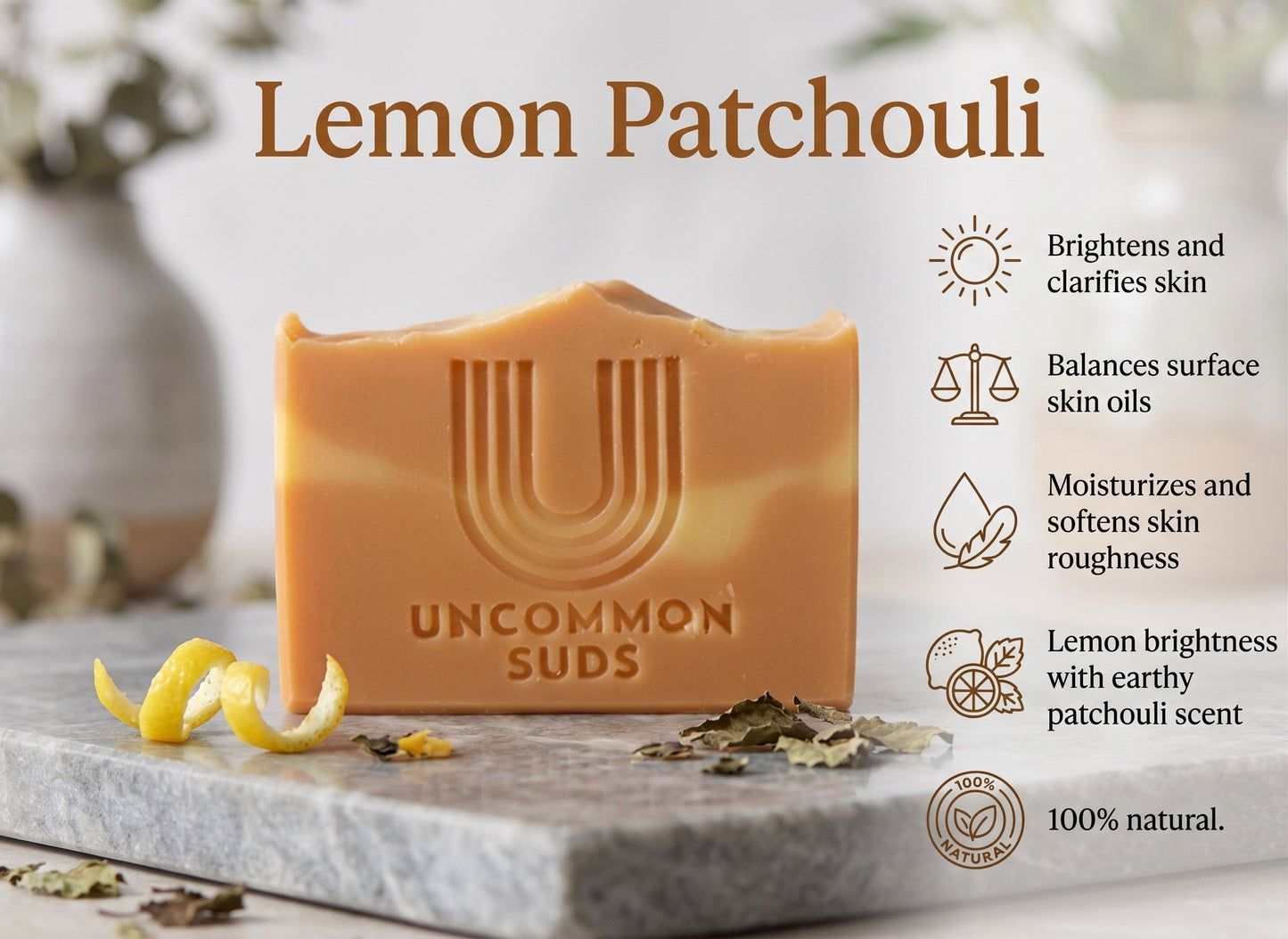 Lemon Patchouli Natural Soap