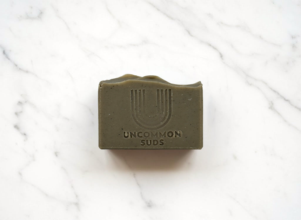 Front of Dead Sea Mud Scrub Soap Bar - Uncommon Suds - 