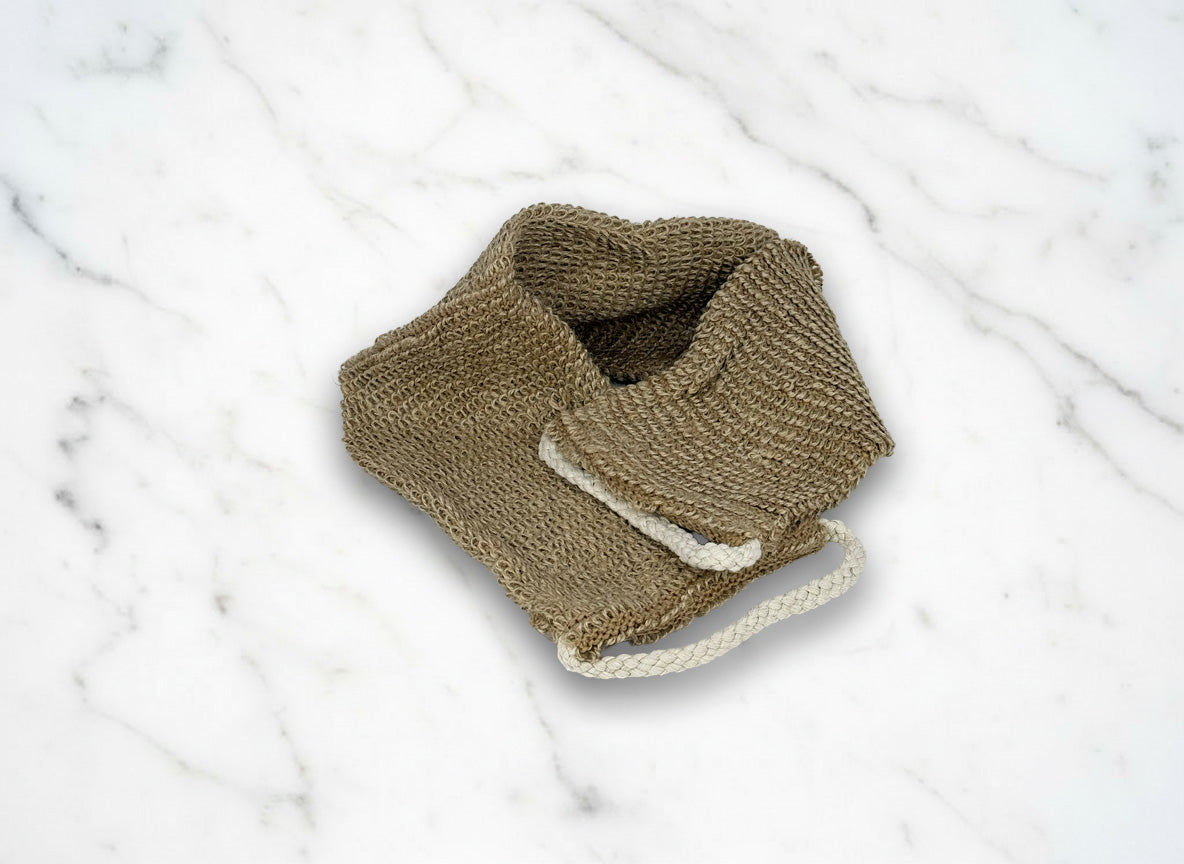 Sisal Linen Back Scrubber for Shower